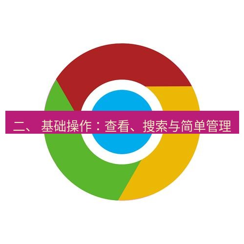谷歌浏览器 二、 基础操作：查看、搜索与简单管理