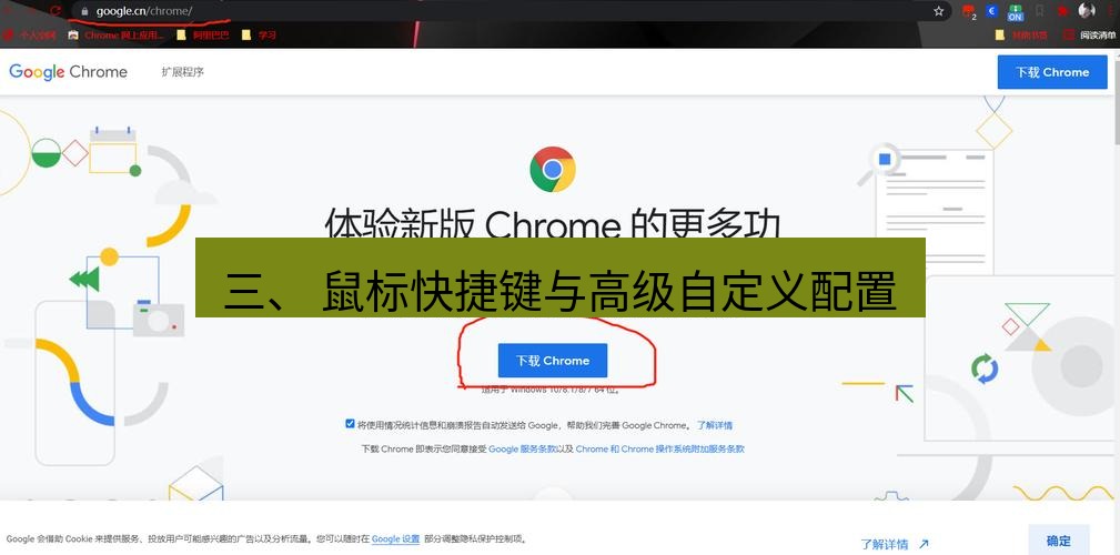 谷歌浏览器 三、 鼠标快捷键与高级自定义配置